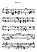 Вариация на тему прелюдии до минор Шопена, Op.28 No.20